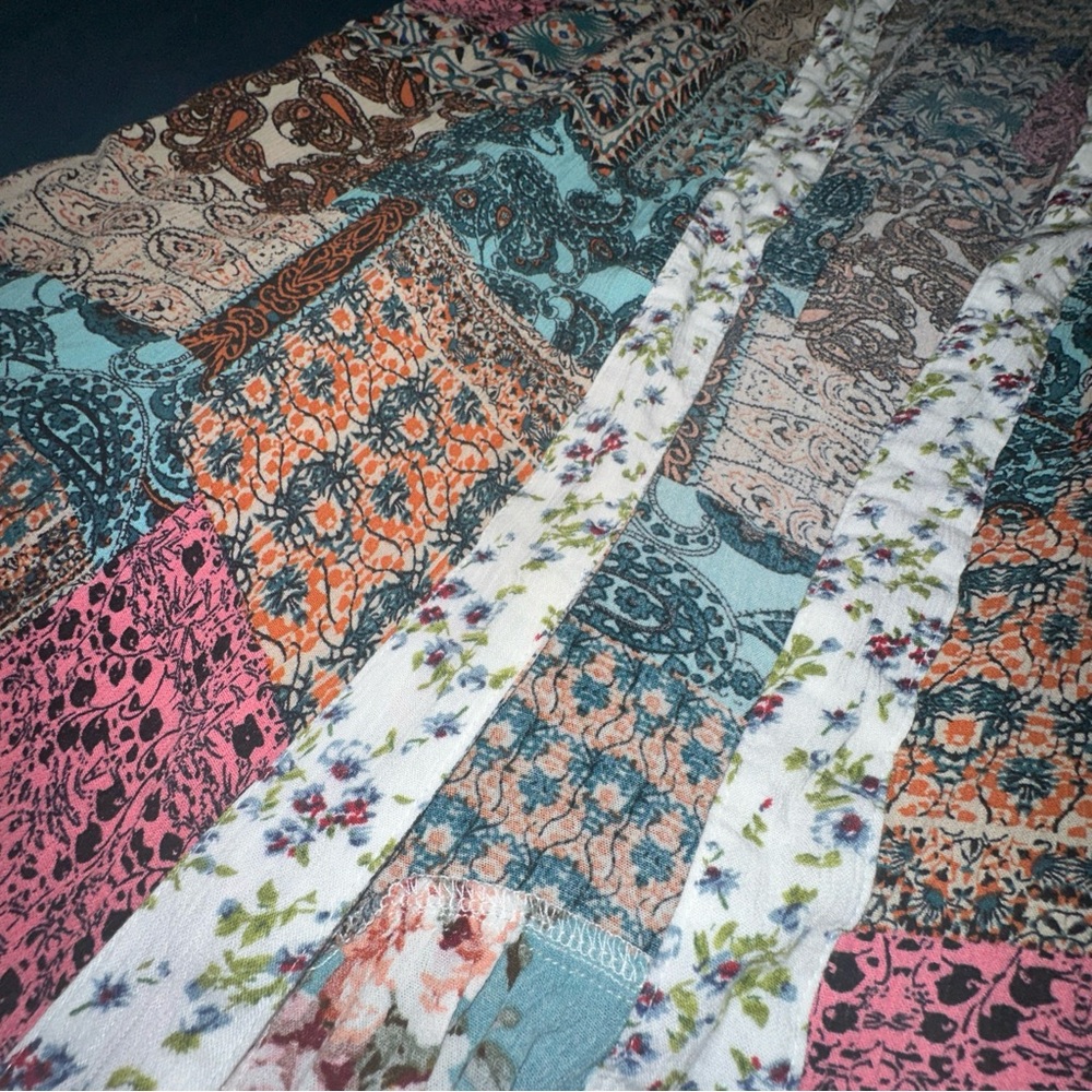 Umgee M Floral Patchwork Open Lightweight Cardiga… - image 7